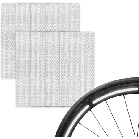 Autocollant reflechissant Velo,reflecteur Rayon Velo,Rayon Velo reflechissant,de vélo de 27,5 à 28 et 29" - Autocollants pour Jantes de vélo (1/5)