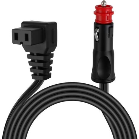 Cable Glaciere pour Réfrigérateur de Voiture 12V/24V Câble Allume-Cigare 2M Câble pour Prise Cigare pour Alpicool Mobicool Dometic ICECO Camping Gaz Famille Voyage - Noir