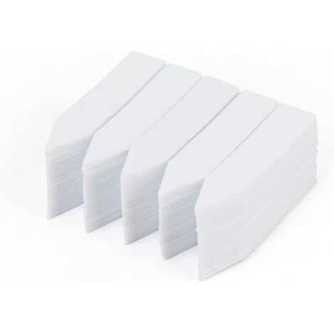 200 pièces 5 x 1 cm petites étiquettes blanches de plantes, marqueurs de jardin en plastique (1/5)