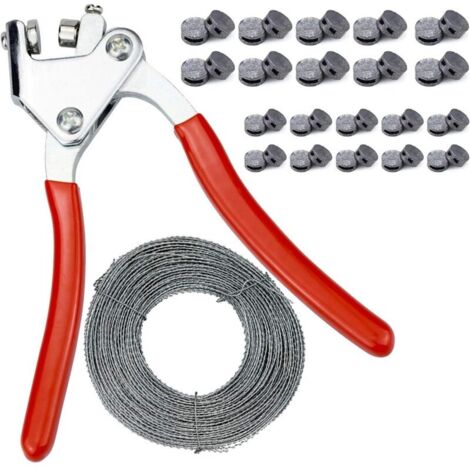 Kit de Blocage, Joins et Fils de Scellage pour Boîte de Donation, Pinces d'étanchéité, Plomb Seal, (1x Pinces à cable + 20 x Plombs 10mm + 20 x Plombs 8mm + Fil d'étanchéité 30m) (1/5)