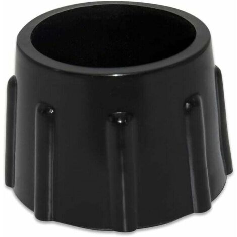 Lot de 4 Embouts de Protection de Sol en Caoutchouc synthétique antidérapants pour Meubles Ronds Diamètre 35 mm, 3,5 cm, Noir (1/5)