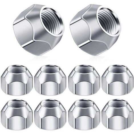 Lot de 10 capuchons d'écrous de roue pour voitures Accessoires légers et durables Protection pratique et style classique pour les pneus - M12 (1/5)