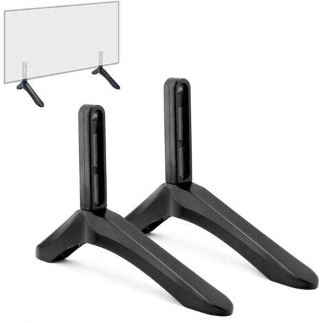 Support TV, supports TV pour téléviseurs de 32 à 65 pouces, support TV pour téléviseurs LCD plats et incurvés jusqu'à 45 kg, distance des trous de montage de 22 mm à 55 mm (1/4)