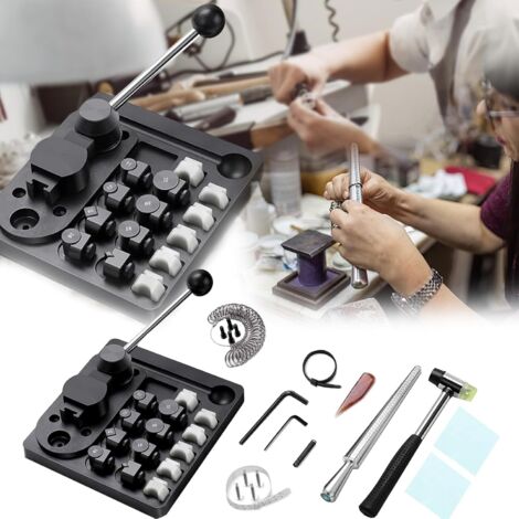 Aisny Machine à Cintrer Les Bagues, Fabriquez Vous-MêMe Bagues MachineCintrer Boucles D'Oreilles Fabrication Bijoux Machine à Cintrer Les Kit Fabrication Pour 12/14/16/18/20/22 Mm (1/5)