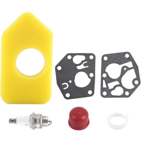 Kit filtre à air bougie joint diaphragme carburateur pour Briggs & Stratton 795083 698369 (1/5)