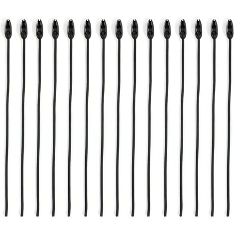Tendeur Elastique 15pcs(15×50cm),Tendeurs Elastique avec Crochets,pour Vélos Motos Toiles Haubans De Vamping Longueur Réglable (1/5)
