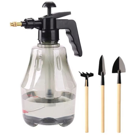 pulvérisateur à pompe manuelle, pulvérisateur de jardin à pression manuelle avec buse réglable, flacons pulvérisateurs portables,Vaporisateur de jardinage - 1 pièce + Mini outils de jardinage - Petit  (1/5)