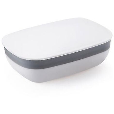 2-Pack Travel Soap Boxes, Soap Bar Holder with Sponge and Silicone Band, Strong Seal, Leak-Proof, Portable, Best for Bathroom, Gym (1/5)