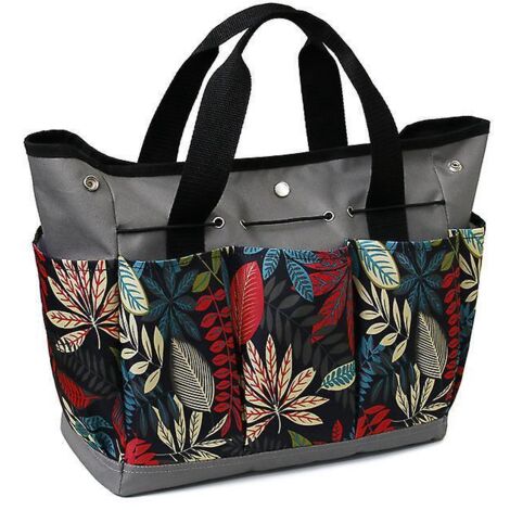Sac à outils de jardin, rangement d'outils en toile robuste, organisateur pour la maison, porte-outils de jardinage (fleur) (1/5)