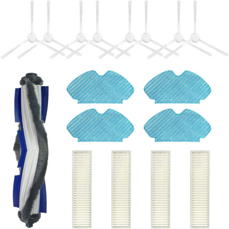 Tefal Rowenta Accessoires pour aspirateur robot : brosse latérale principale, filtre anti-allergie compatible avec X-plorer Serie60 RG7447 RG7455 (1/5)