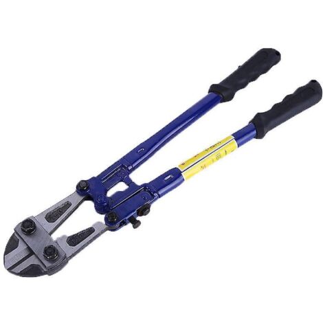 18-inch bolt cutter, tri-material handle with comfortable grip, chrome vanadium steel blade, for rods, bolts, rivets, wires, cables, and chains (1/5)