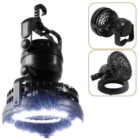 Portable camping lantern with ceiling fan, for outdoor hiking, fishing, emergency tent and power outages (1/5)