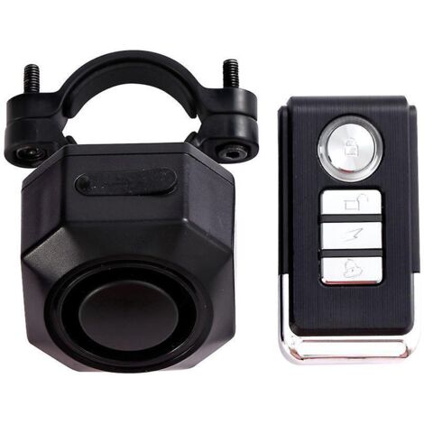 Upgraded 2-Piece Waterproof Bicycle Alarm with Remote Control, Anti-Theft Door/Motorcycle Bike Vibration Alarm, Prevents Theft and Door Prying, 113 dB (1/5)