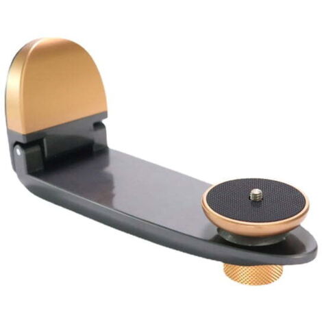 Projector wall mount, foldable adjustable load stand in black and gold, 4KG
