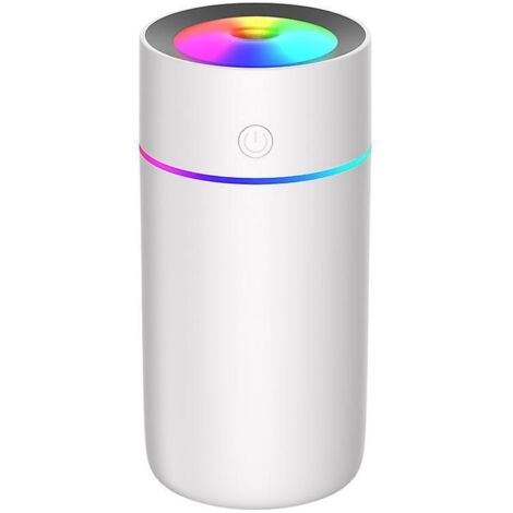 Mini Humidifier, Portable USB Cool Mist Humidifier for Plants, Car, Baby Room with Auto Shut-Off, Best Personal Humidifier (White-320ml)