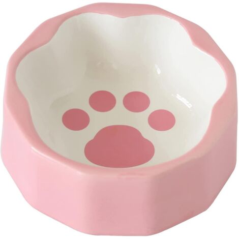 Ceramic cat bowls, small cat food dishes for indoor cats, food and water bowls for cats/dogs (1/4)