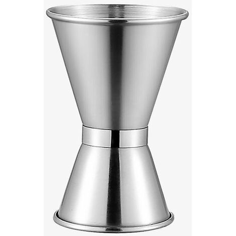 For bartenders, Double cocktail jigger, Premium Japanese jigger made of 304 stainless steel with internal measurements, 2 pcs. (1/5)