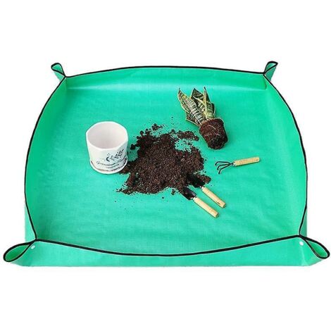 Extra Thickened Rigid 600D Oxford Plant Transplant Mat 39.4"W x 39.4"L Durable Fabric Coating, Waterproof Succulent Potting Pad for Indoor Plants (1/5)