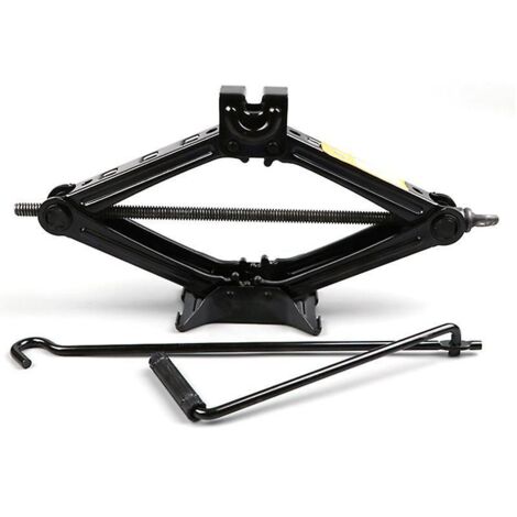 Scissor jack with a 1.5-ton (3307 lb) capacity. Ratchet handle. Heavy-duty design that saves energy. (1/4)