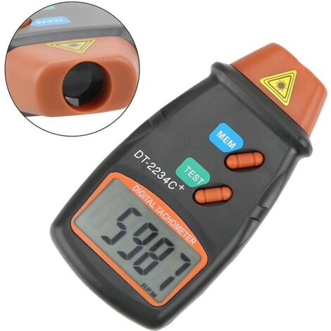 Professional Digital Non-Contact Laser Photographic Tachometer RPM Tach (1/5)