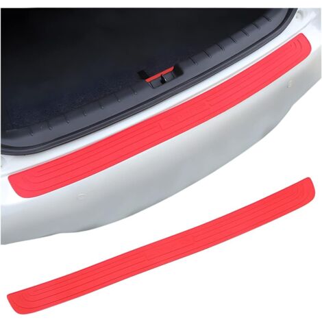 Protection de pare-chocs arrière pour voiture, protection universelle en caoutchouc rouge anti-rayures et antidérapante pour hayon, compatible avec la plupart des voitures, accessoires extérieurs pour
