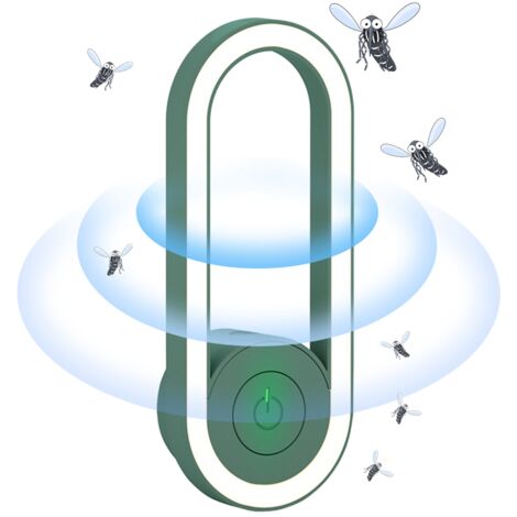 Ultrasonic insect repellent, green mosquito repellent night light, summer essential (1/5)