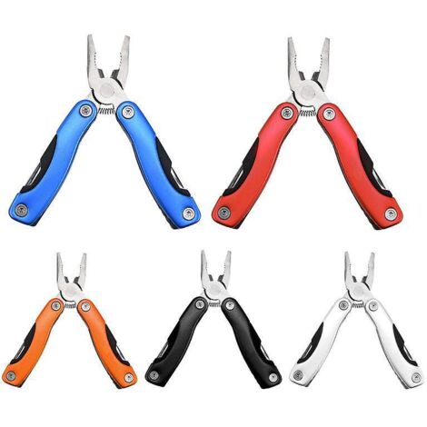 5-Piece Pocket Multi-Tool Gift Set for Him, Stainless Steel Survival Multi-Tool for Men, Belt and Backpack Clip, Multi-Tool Knife