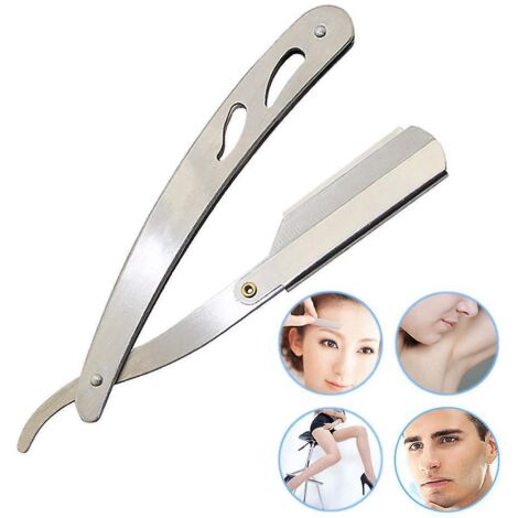 Manual razors, razor with metal handle, razor for men, professional razor for barber, hair cutting razor type (1/4)