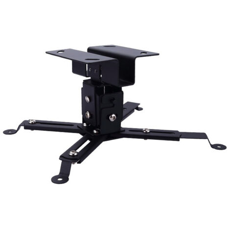 Multifunctional projector hanger, black multifunctional telescopic hanger, maximum load of 15KG