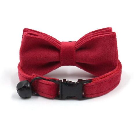 Collier pour chien avec nœud papillon amovible, collier confortable et ajustable pour chiens de petite, moyenne et grande taille (1/4)