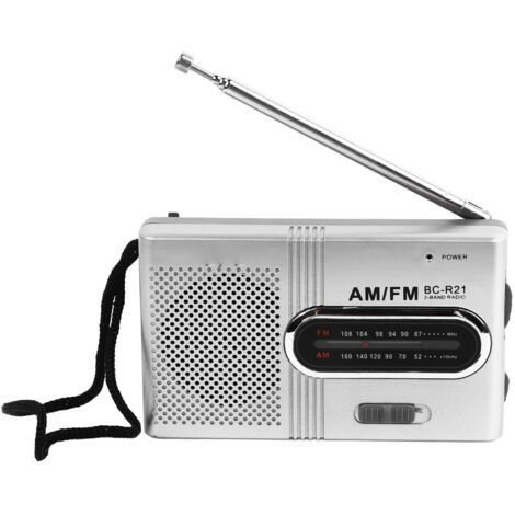 Radio portable à pointeur, signal stable, fonctionne sur piles, son clair, idéale pour les exercices matinaux et les voyages. Parfaite pour le sport matinal et les voyages. (1/5)
