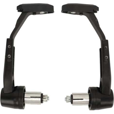 1 paire de poignées de protection pour leviers de frein et d'embrayage universels en alliage d'aluminium CNC pour moto, noires (1/5)