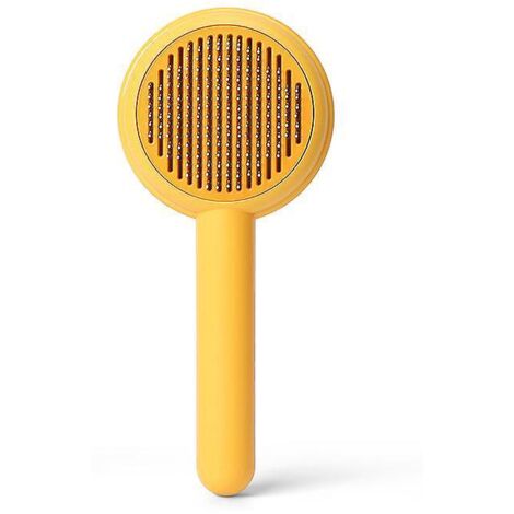 Brosse pour chien et chat, brosse de toilettage, brosse pour chat, brosse autonettoyante pour poils courts et longs, pour retirer les brosses de toilettage pour chiens (1/5)