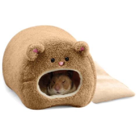 Warm bed for hamsters and rats, wool cabin, hanging hammock, cute toy nest for mini mice, small animals, sugar gliders, and hamsters.