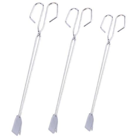 Stainless Steel Kitchen Tongs, Extra Long Scissor Tongs with Comfortable Handle for Grilling, Set of 3 (1/5)