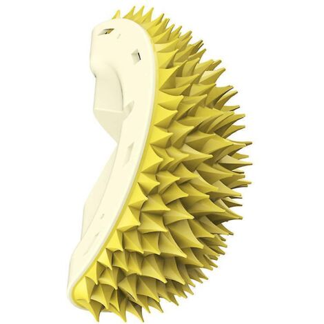 Durian-shaped cat corner scratching brush, cat grooming comb, cute supplies for short or long-haired kittens, pet groomer with catnip (1/5)