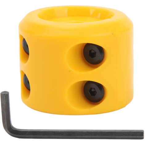 Butée de câble de treuil en caoutchouc avec clé hexagonale pour VTT, UTV, SUV, camions, véhicules tout-terrain, jaune (1/5)