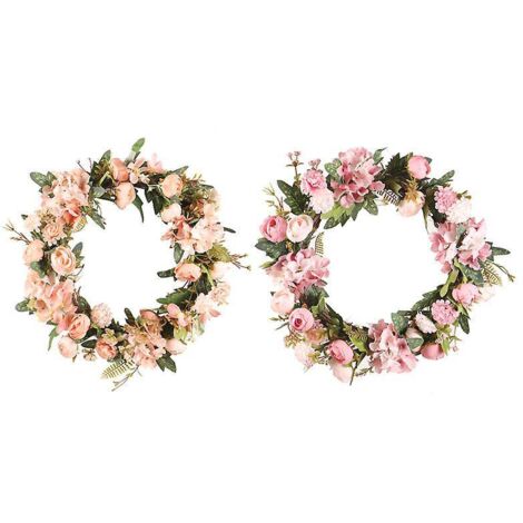 Couronne de cheveux ajustable pour femme, idéale pour les mariages et les fêtes, rose champagne, lot de 2. (1/5)