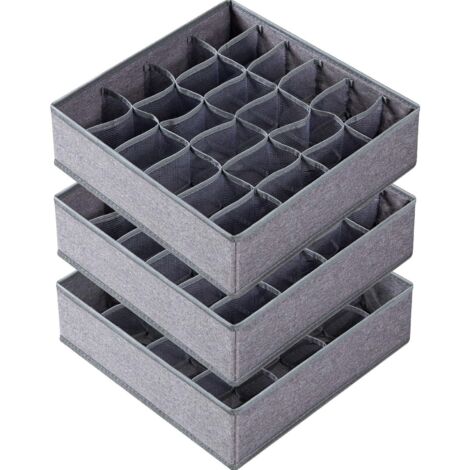 Organisateurs de chaussettes et sous-vêtements, séparateurs, boîtes de rangement pour commode et placard, pour chaussettes, sous-vêtements, cravates, draps-housses pliables. (1/5)