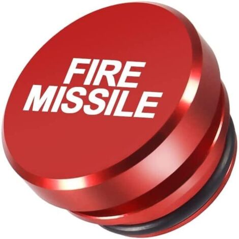 Cache-allume-cigare pour voiture, étanche à la poussière et à l'eau, universel pour la plupart des véhicules, voitures, bateaux, camping-cars avec alimentation 12 volts - Rouge - Motif missile (1/5)