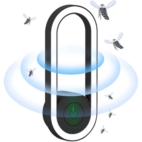 Ultrasonic Insect Repellent, Black Mosquito Repellent, Night Light, Summer Essential (1/4)