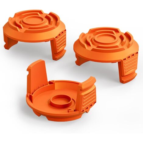 Lot de 3 Capuchons de Bobine pour Coupe-Bordure Worx WA0010, Couvercle de Remplacement pour Débroussailleuse sans Fil Worx, Accessoires pour Jardin et Pelouse (1/5)