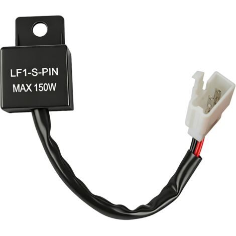 Relais Clignotant LED Moto 12V 2 Broches LF1-S-PIN Max 150W 12 Volts Relais de Clignotement LED Universel Blinker Relay Indépendant de la Charge pour Auto Moto Véhicule (1/5)