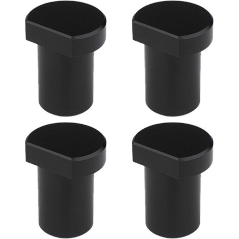 Lot de 4 colliers de serrage en alliage d'aluminium pour banc de travail du bois, table d'établi, bouchon de rabotage pour trou de chien de 19 mm/20 mm (noir 20 mm) (1/5)