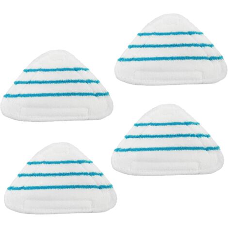 4 Housses Lingettes pour Silvercrest Balai Vapeur Stea Vapeur en Microfibre pour Silvercrest Lidl Universel Accessoire Mop PadsTriangle pour Nettoyeur Vapeur Hot Spray Lavables en Machine (1/5)