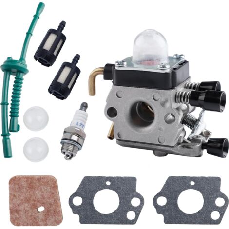 E-RFSEY Kit complet de carburateur compatible avec STIHL FS45C/FS45L/FS55C/FS55T/FC55/KM55R/HL45-10 pièces de rechange de carburateur haute performance (facile à monter) (1/5)