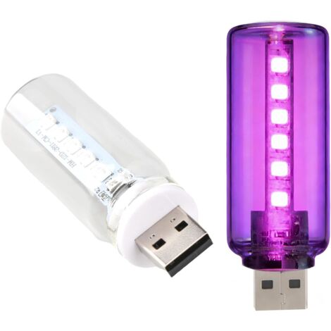 2PCS USB Lampe Ambiance Mini 13 en 1 Rétro, USB Lumiere Voiture Interieur avec Interrupteur Tactile 13 Modes et 7 Couleurs, Éclairage LED Car Night Light Bulb Sans Fil pour Chambre Camping Véhicule (1/5)