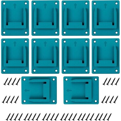 Lot de 10 supports pour perceuse, support d'outils pour perceuse Ma-Kita/Bosch 18 V 14,4 V avec 40 vis (1/5)