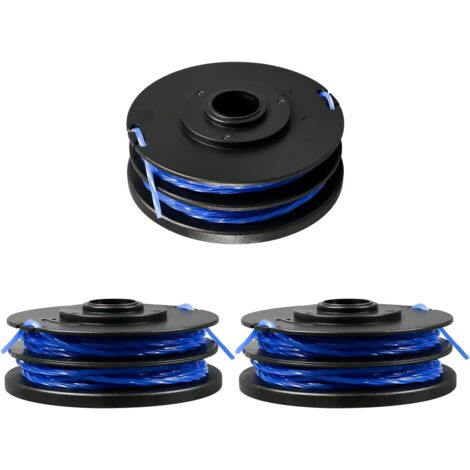 Bobine de rechange pour débroussailleuse Ryobi RAC123 5132002671, 1,5 mm x 8,3 m pour débroussailleuse Ryobi RLT4027, RLT4125, RLT5027, RLT6030, RLT5127, RLT6130 (3 bobines) (1/5)
