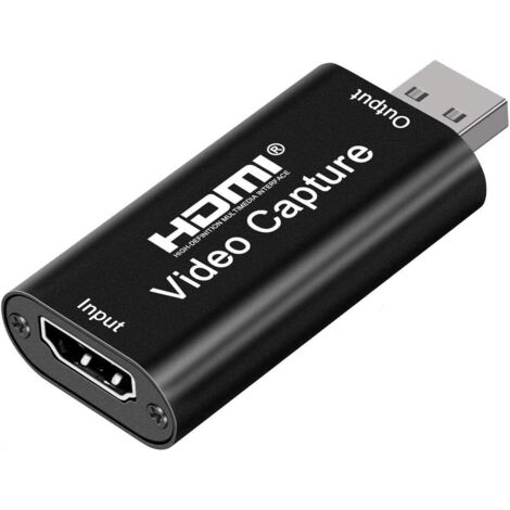 Carte de Capture Adaptateur USB HDMI pour Streaming Vidéo en Direct Enregistrement Vidéo Diffusion en Direct Capture Card Boitier Acquisition Compatible avec Switch PS5 Xbox PC Windows Mac OS (1/5)